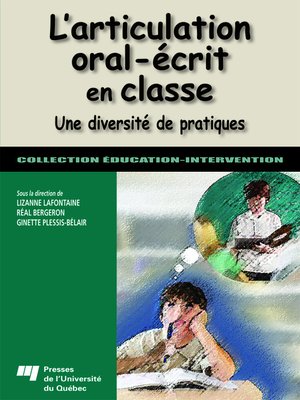 cover image of L' articulation oral-écrit en classe